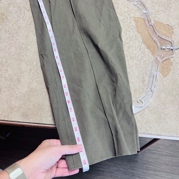 MANGO SELECTION SEAMLESS  SUIT PANTS KHAKI NEW USA 2 - Picture 10 of 12